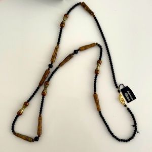 Vintage Bohemian glass necklace